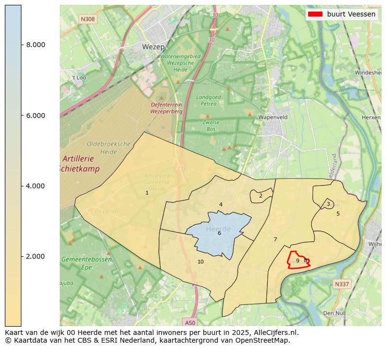Afbeelding van de buurt Veessen op de kaart.