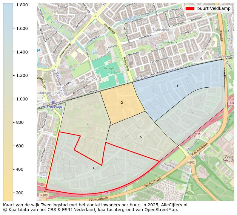 Afbeelding van de buurt Veldkamp op de kaart.