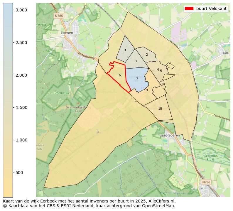 Afbeelding van de buurt Veldkant op de kaart.