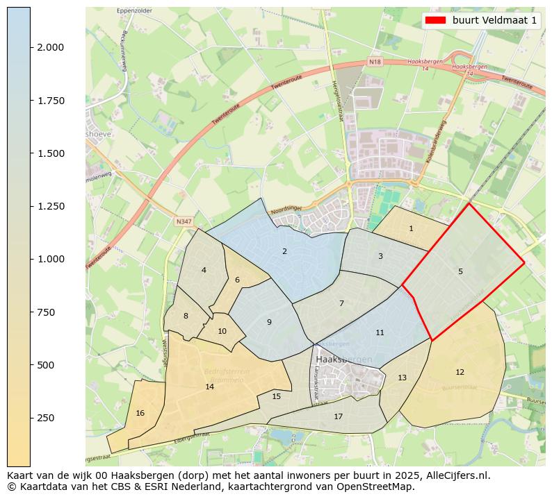 Afbeelding van de buurt Veldmaat 1 op de kaart.