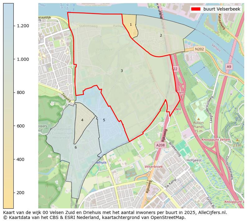 Afbeelding van de buurt Velserbeek op de kaart.
