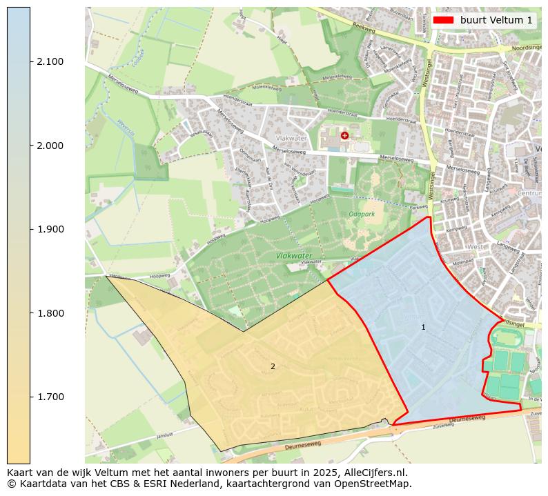 Afbeelding van de buurt Veltum 1 op de kaart.