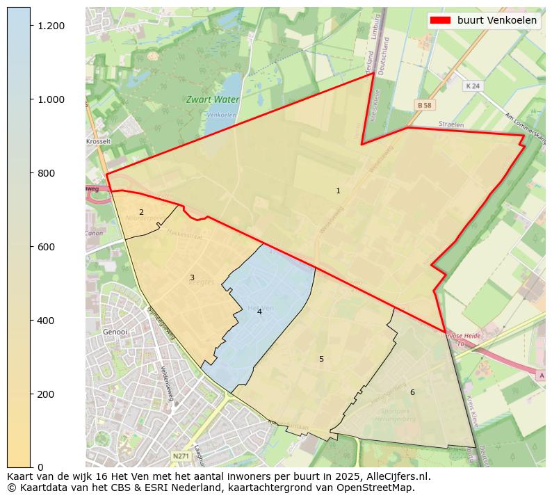 Afbeelding van de buurt Venkoelen op de kaart.