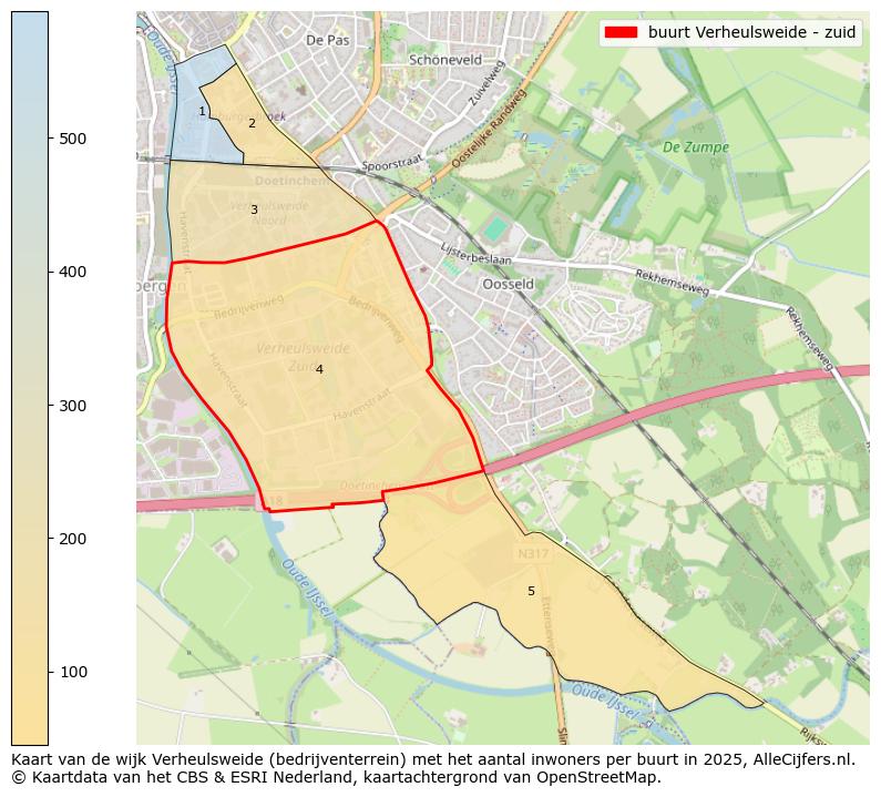 Afbeelding van de buurt Verheulsweide - zuid op de kaart.