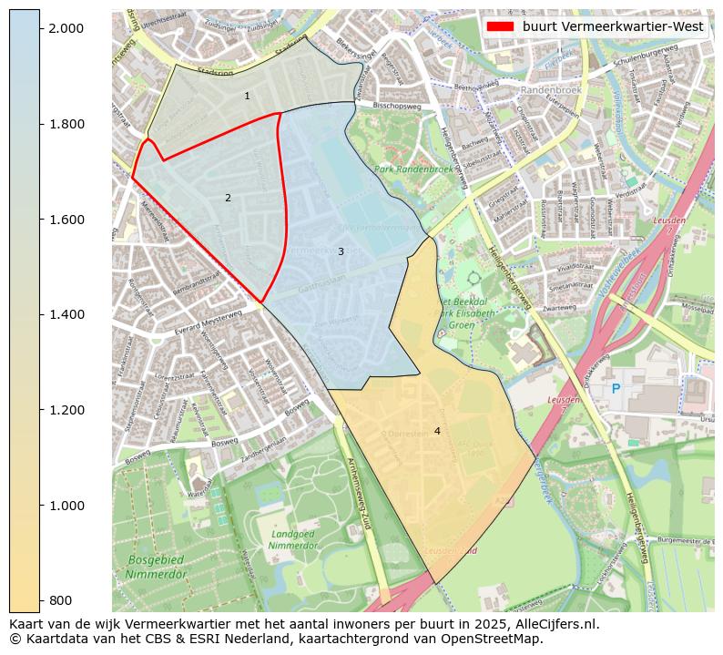 Afbeelding van de buurt Vermeerkwartier-West op de kaart.