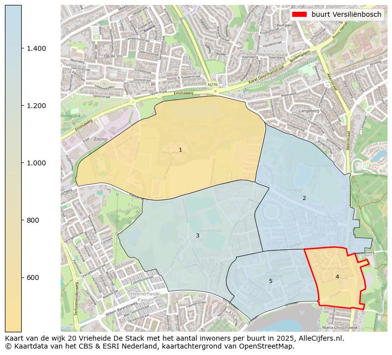 Afbeelding van de buurt Versiliënbosch op de kaart.