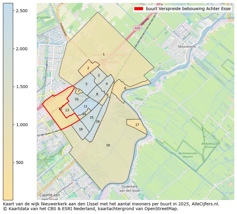 Afbeelding van de buurt Verspreide bebouwing Achter Esse op de kaart.