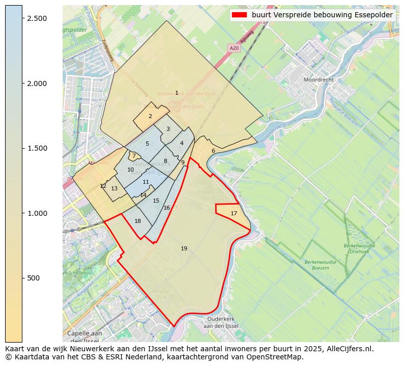 Afbeelding van de buurt Verspreide bebouwing Essepolder op de kaart.