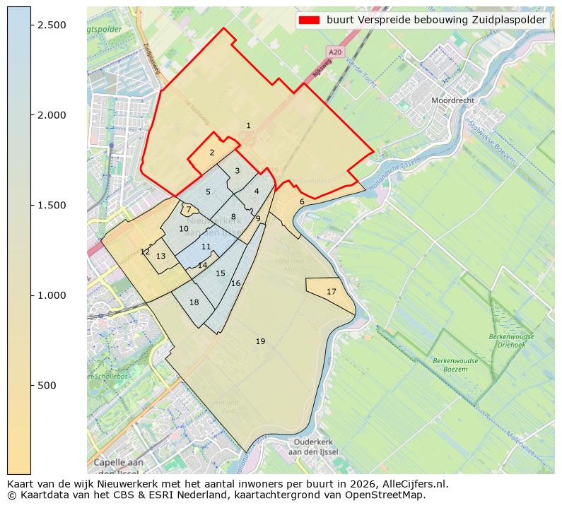 Afbeelding van de buurt Verspreide bebouwing Zuidplaspolder op de kaart.