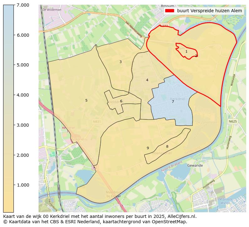Afbeelding van de buurt Verspreide huizen Alem op de kaart.