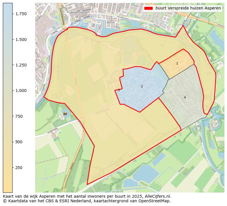 Afbeelding van de buurt Verspreide huizen Asperen op de kaart.