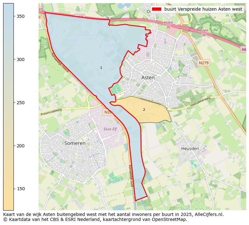 Afbeelding van de buurt Verspreide huizen Asten west op de kaart.