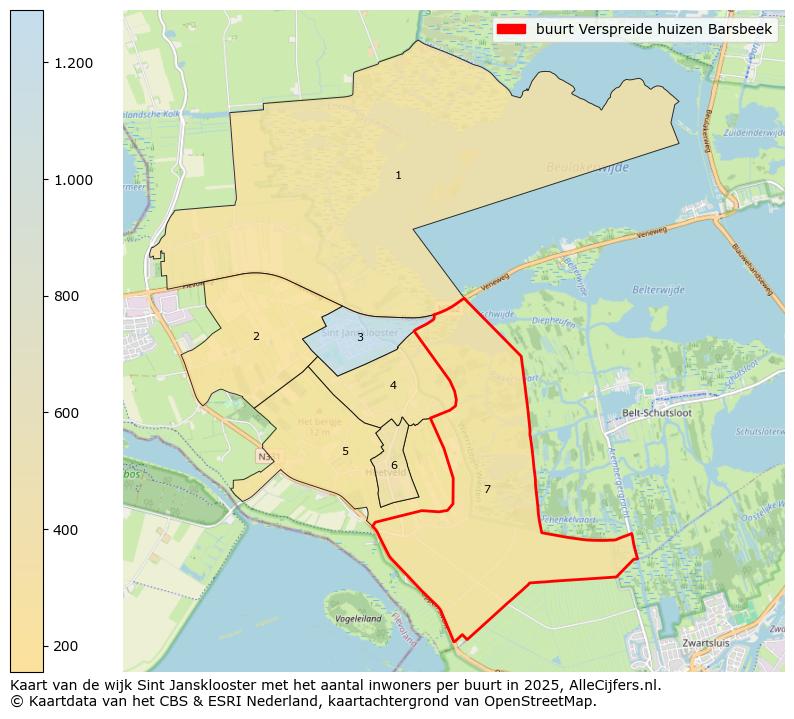 Afbeelding van de buurt Verspreide huizen Barsbeek op de kaart.