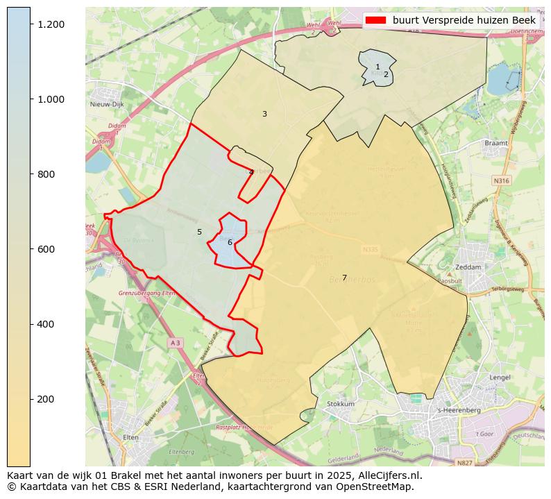 Afbeelding van de buurt Verspreide huizen Beek op de kaart.
