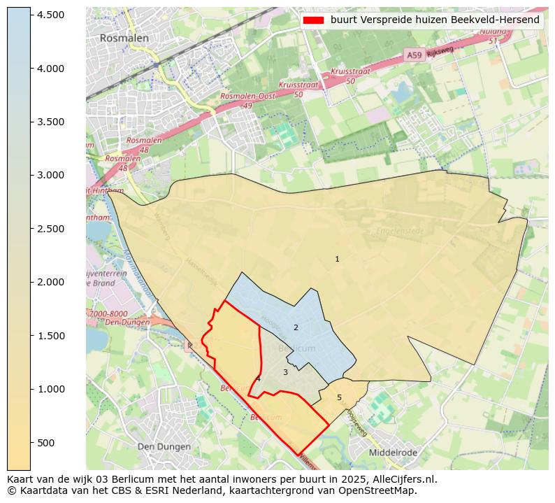Afbeelding van de buurt Verspreide huizen Beekveld-Hersend op de kaart.