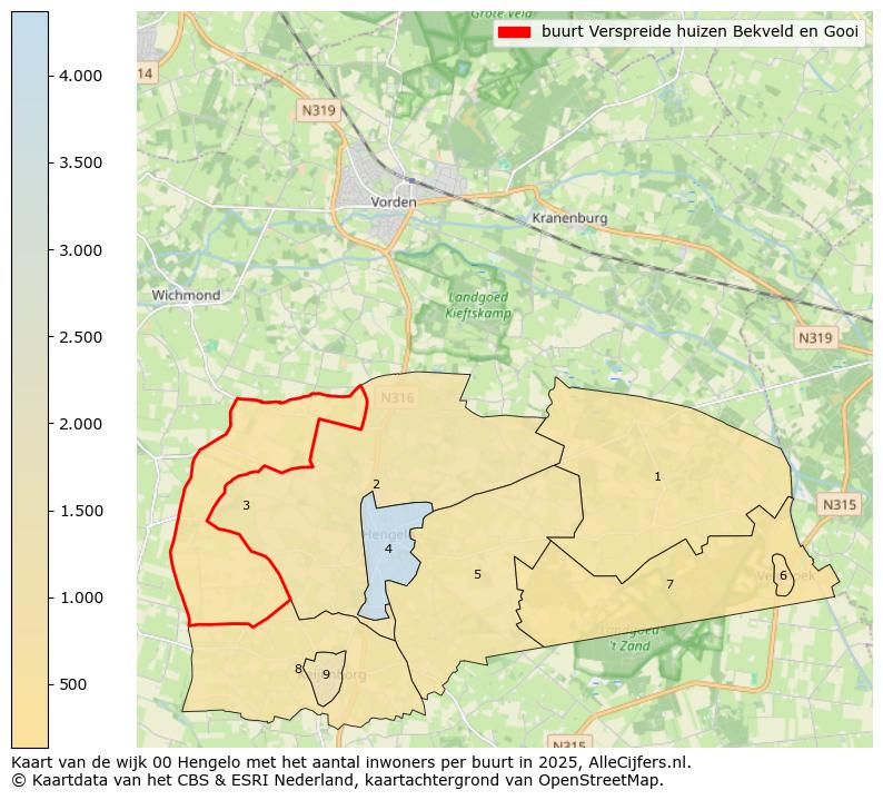 Afbeelding van de buurt Verspreide huizen Bekveld en Gooi op de kaart.