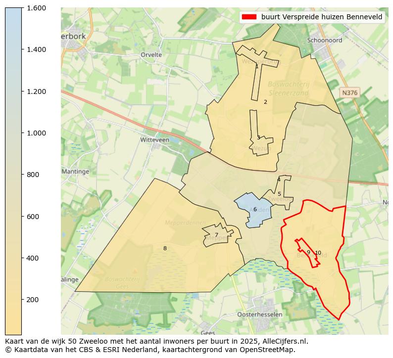 Afbeelding van de buurt Verspreide huizen Benneveld op de kaart.