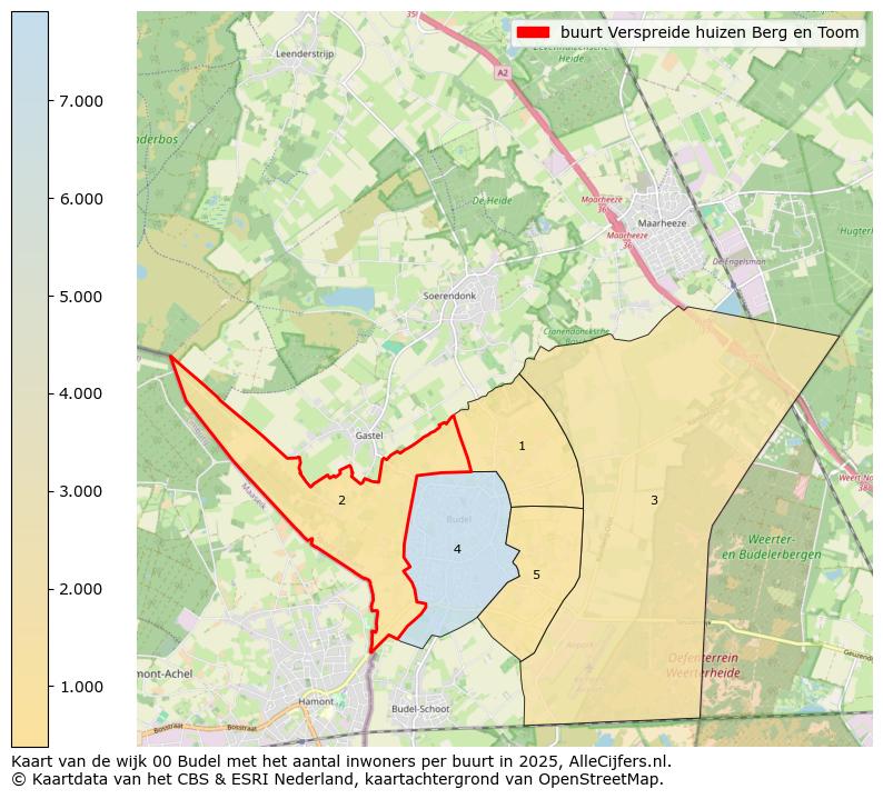 Afbeelding van de buurt Verspreide huizen Berg en Toom op de kaart.