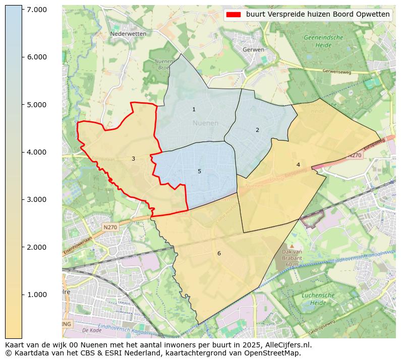 Afbeelding van de buurt Verspreide huizen Boord Opwetten op de kaart.