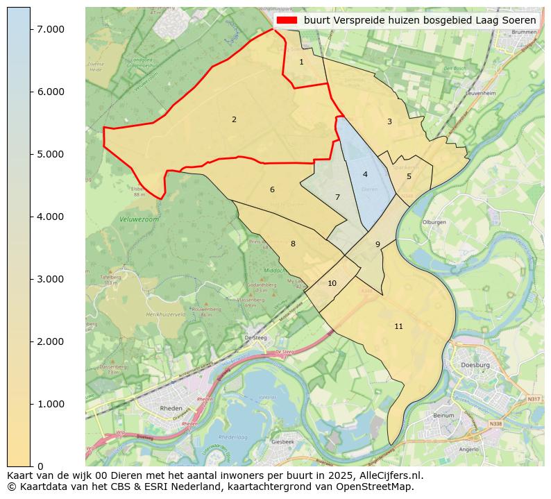 Afbeelding van de buurt Verspreide huizen bosgebied Laag Soeren op de kaart.