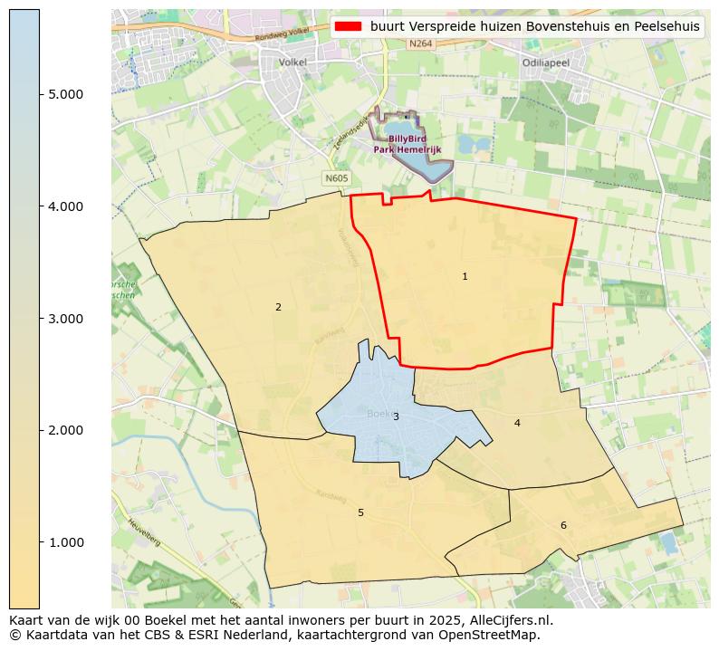 Afbeelding van de buurt Verspreide huizen Bovenstehuis en Peelsehuis op de kaart.