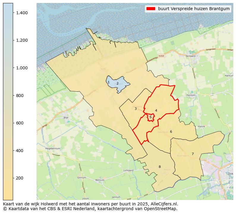 Afbeelding van de buurt Verspreide huizen Brantgum op de kaart.