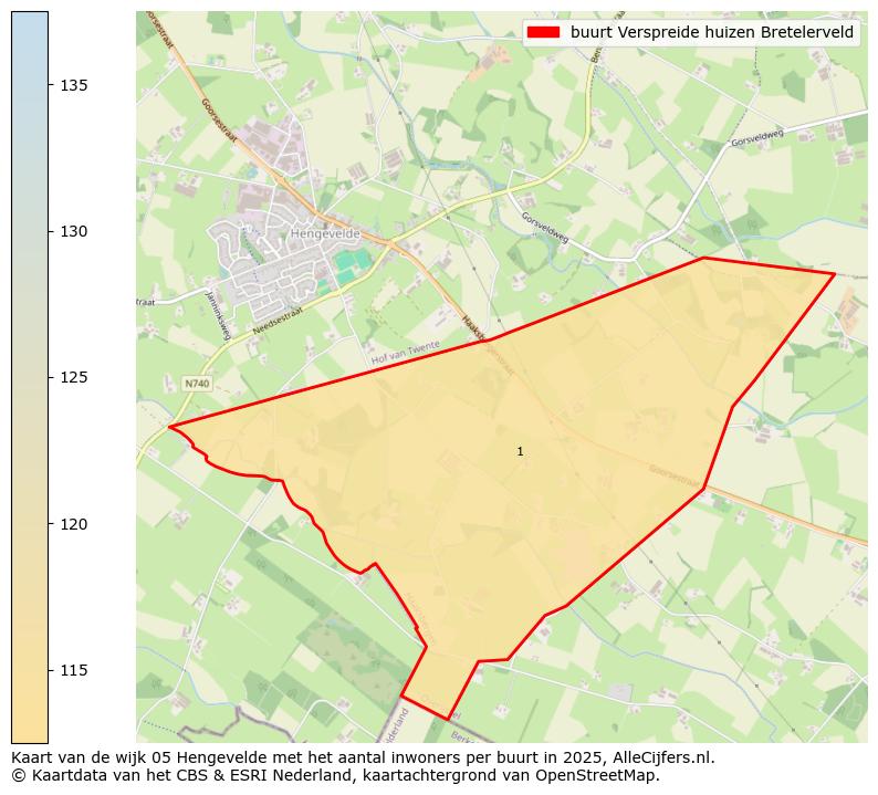 Afbeelding van de buurt Verspreide huizen Bretelerveld op de kaart.