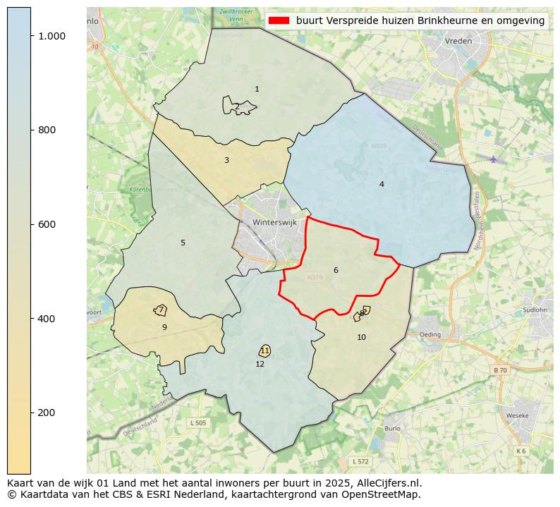 Afbeelding van de buurt Verspreide huizen Brinkheurne en omgeving op de kaart.