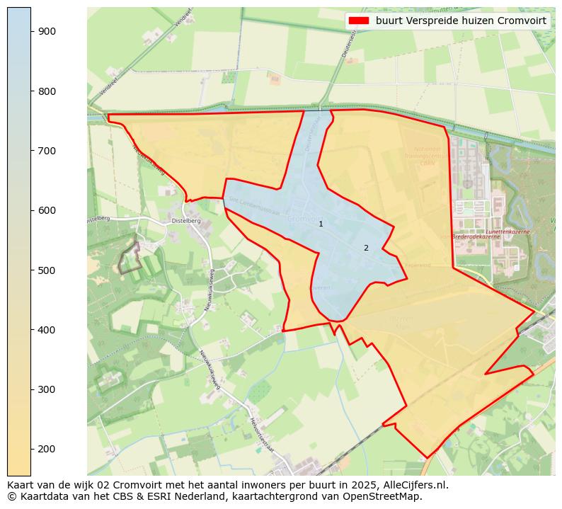 Afbeelding van de buurt Verspreide huizen Cromvoirt op de kaart.