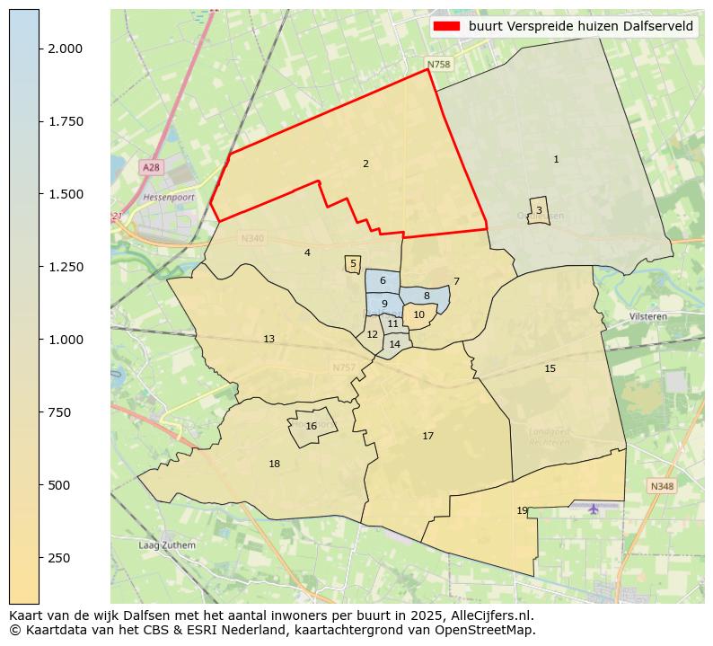 Afbeelding van de buurt Verspreide huizen Dalfserveld op de kaart.
