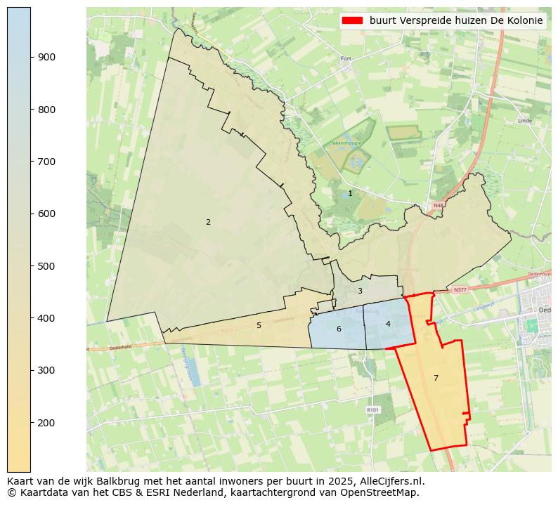 Afbeelding van de buurt Verspreide huizen De Kolonie op de kaart.