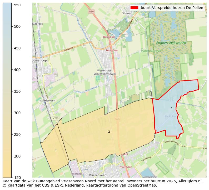 Afbeelding van de buurt Verspreide huizen De Pollen op de kaart.