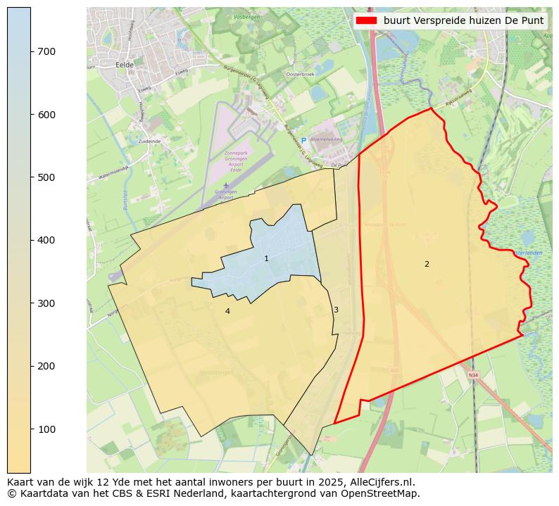 Afbeelding van de buurt Verspreide huizen De Punt op de kaart.