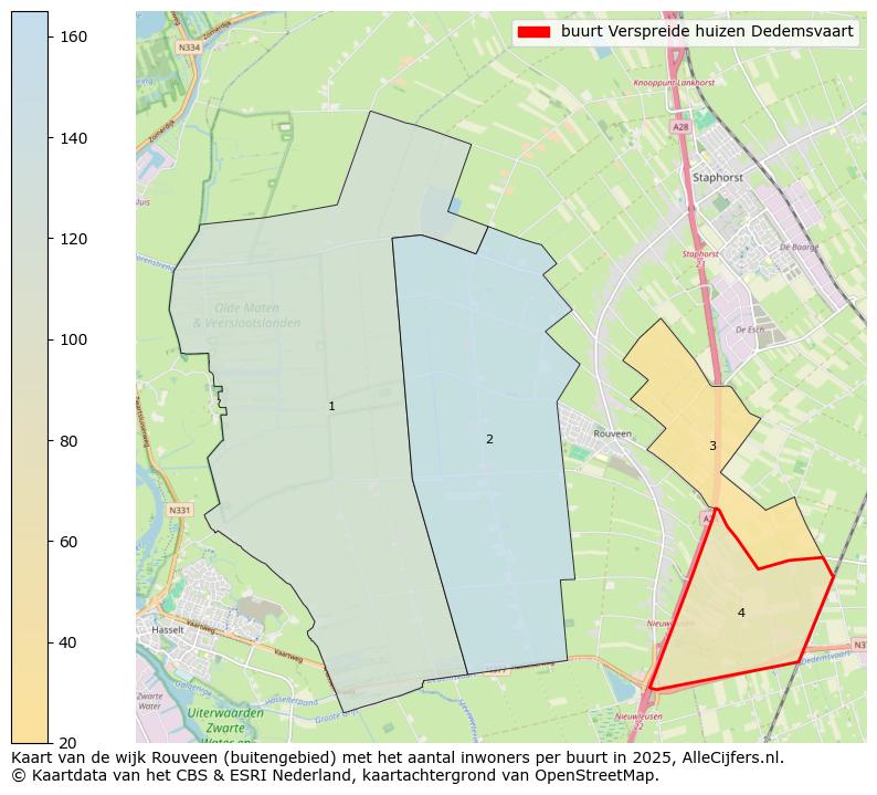 Afbeelding van de buurt Verspreide huizen Dedemsvaart op de kaart.