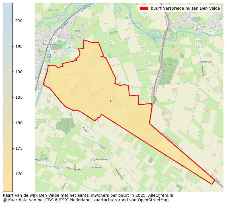 Afbeelding van de buurt Verspreide huizen Den Velde op de kaart.