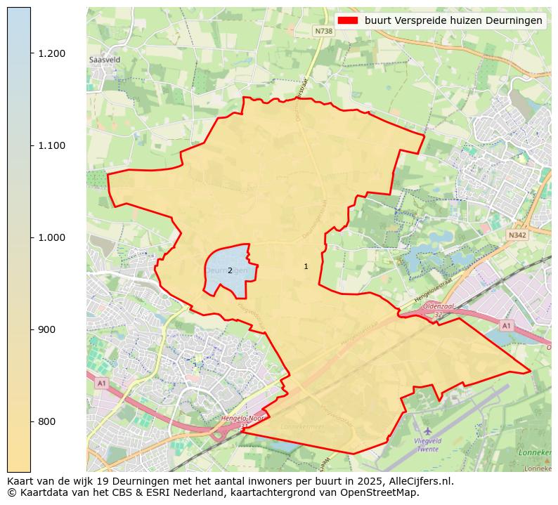 Afbeelding van de buurt Verspreide huizen Deurningen op de kaart.
