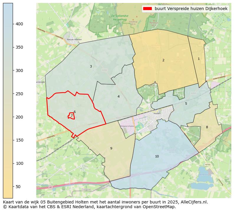 Afbeelding van de buurt Verspreide huizen Dijkerhoek op de kaart.