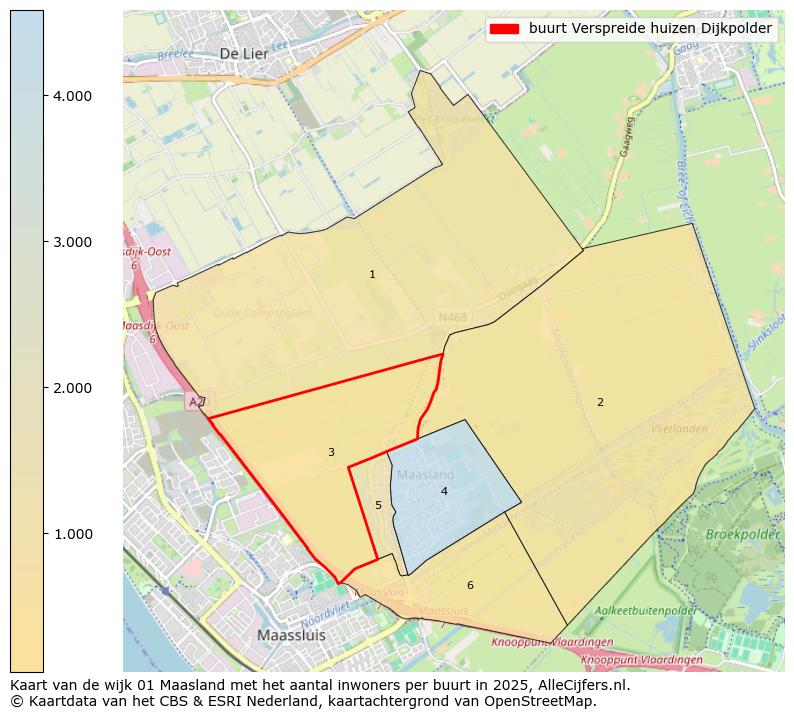 Afbeelding van de buurt Verspreide huizen Dijkpolder op de kaart.