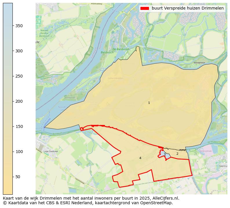 Afbeelding van de buurt Verspreide huizen Drimmelen op de kaart.