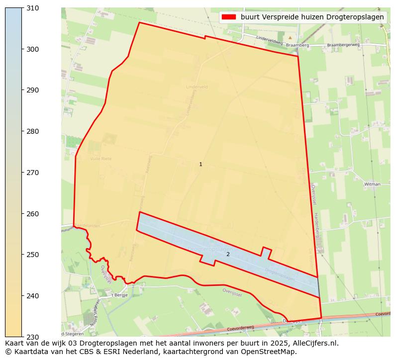 Afbeelding van de buurt Verspreide huizen Drogteropslagen op de kaart.