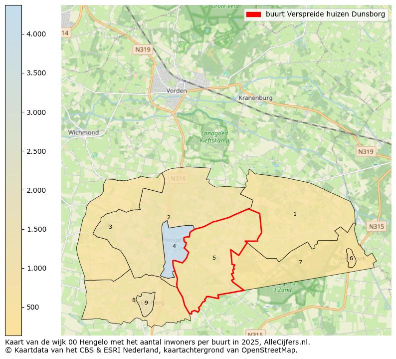 Afbeelding van de buurt Verspreide huizen Dunsborg op de kaart.