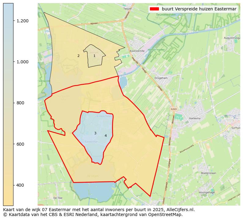 Afbeelding van de buurt Verspreide huizen Eastermar op de kaart.