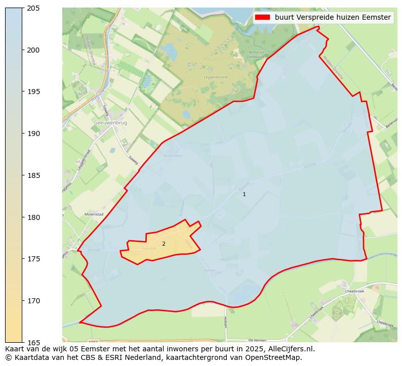 Afbeelding van de buurt Verspreide huizen Eemster op de kaart.