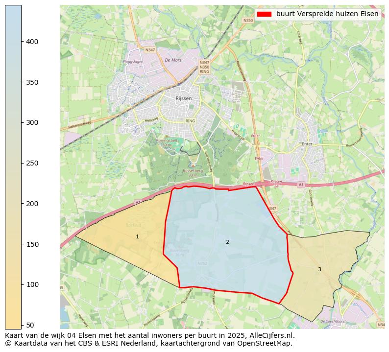 Afbeelding van de buurt Verspreide huizen Elsen op de kaart.