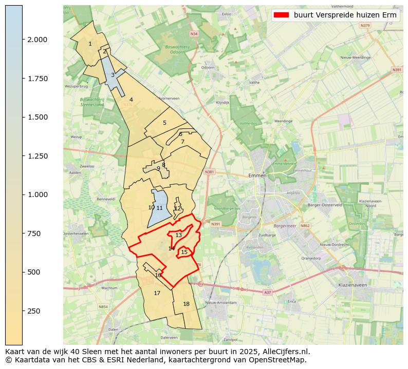 Afbeelding van de buurt Verspreide huizen Erm op de kaart.