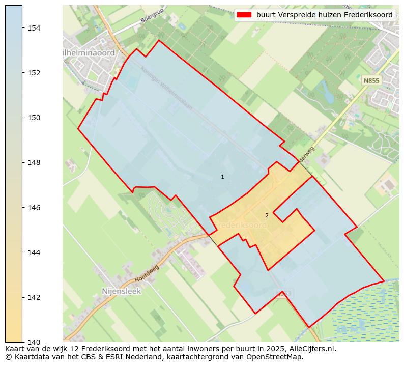 Afbeelding van de buurt Verspreide huizen Frederiksoord op de kaart.