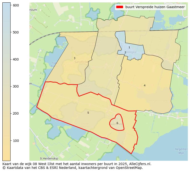 Afbeelding van de buurt Verspreide huizen Gaastmeer op de kaart.