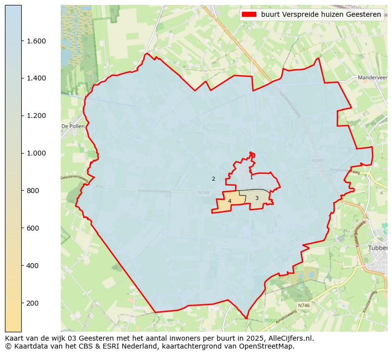 Afbeelding van de buurt Verspreide huizen Geesteren op de kaart.