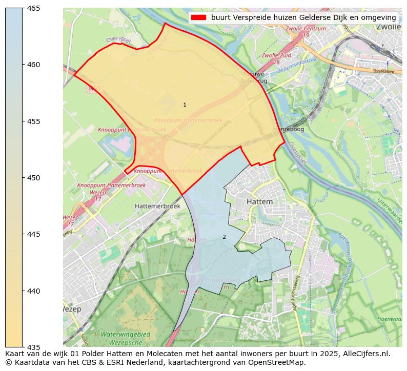 Afbeelding van de buurt Verspreide huizen Gelderse Dijk en omgeving op de kaart.