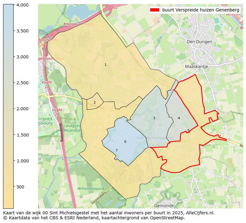 Afbeelding van de buurt Verspreide huizen Genenberg op de kaart.
